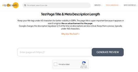 Meta Title And Description Length Checker Tools Seo Cares