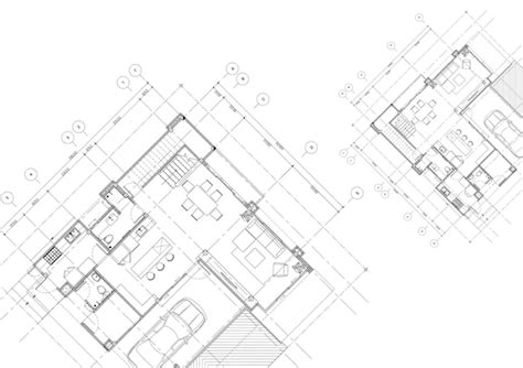 Escribe un modelo de arquitectura para la construcción Foto Premium