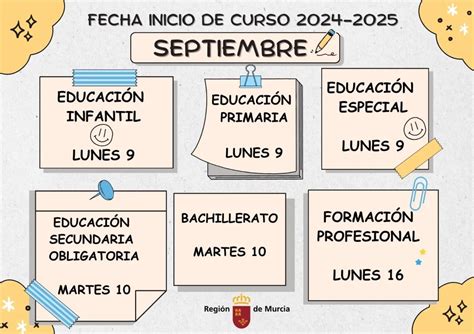 Educación publica el calendario lectivo del próximo curso escolar