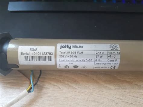 JOLLY JM 50 8 FCH 8Nm Rollladen Markisenantrieb Rohrmotor EUR 10 00