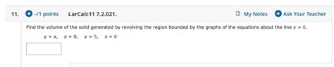 Solved Points Larcalc My Notes Ask Chegg