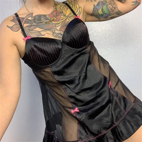 Sexy Vintage S Sheer Lingerie Cami Super Depop