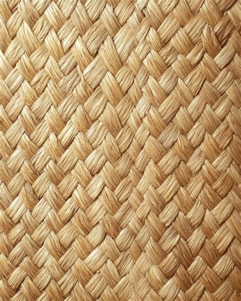 Woven Straw Texture Premium Ai Generated Image