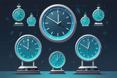 Premium Photo | Lab clocks synchronized for accurate experiment timing vector illustration in ...