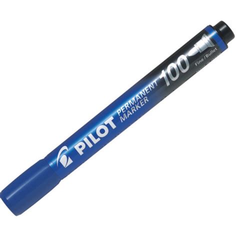 Pilot Permanent Marker 100 Bullet Tip Blue Permanent Marker