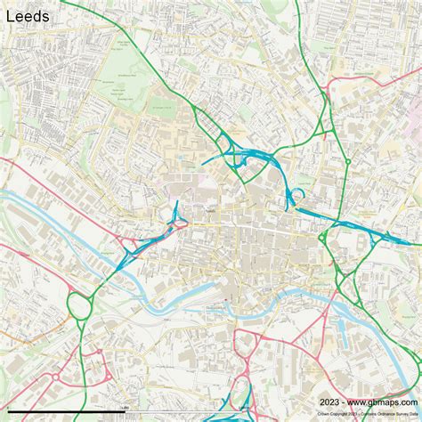 Leeds Vector Street Map