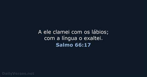 8 de fevereiro de 2020 Versículo da Bíblia do dia NVI Salmo 66 17