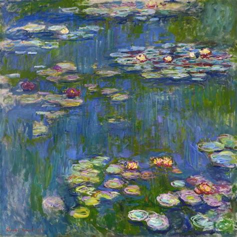 Lírios D água 1916 de Claude Monet Tela para Quadro na Santhatela