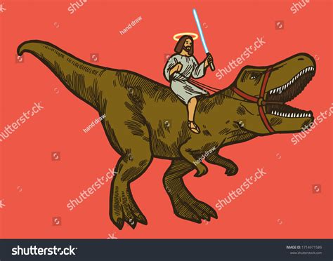 21 Dinosaur Jesus Stock Vectors Images Vector Art Shutterstock