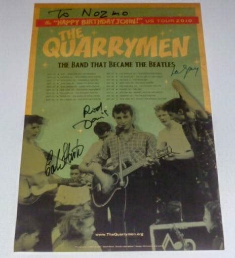 The Quarrymen Signed Poster Auction