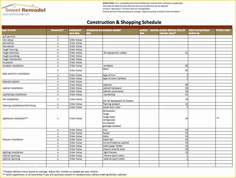 Construction Project Template Free Of Construction Schedule Template ...