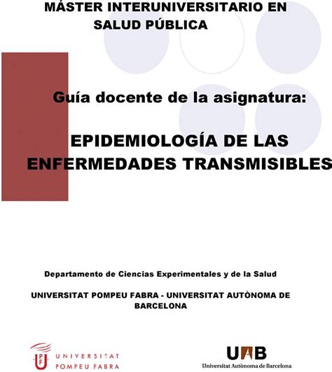 EpidemiologÍa De Las Enfermedades Transmisibles Pdf Free Download