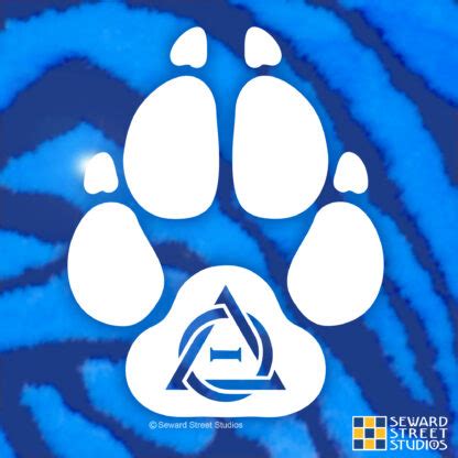 Therian Paw Print Vinyl Decal Seward Street Studios