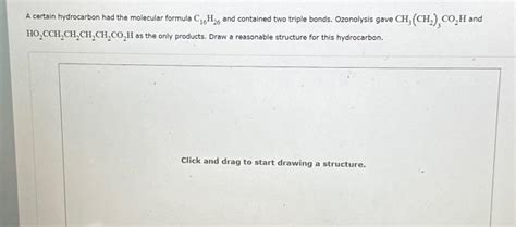 Solved A certain hydrocarbon had the molecular formula | Chegg.com