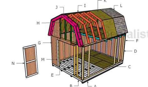 12x16 Barn Shed Roof With Loft Howtospecialist How To Build Step