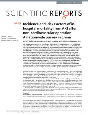 Fillable Online Incidence And Risk Factors Of Inhospital Mortality From