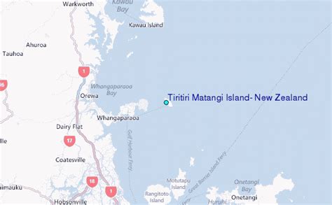 Tiritiri Matangi Island New Zealand Tide Station Location Guide