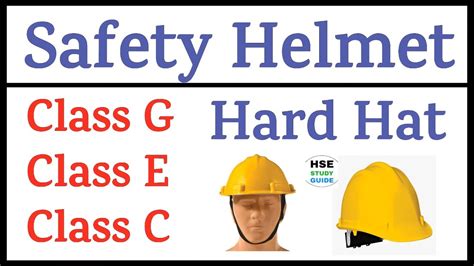 Safety Helmet Class G Class E Class C Hard Hat Types Hard Hat