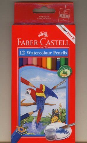 Jual PENSIL WARNA FABER CASTELL WATERCOLOUR 12 PANJANG Di Lapak