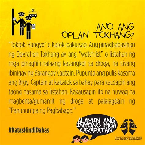 MUST READ: What Is 'OPLAN TOKHANG' & What To Do If It Happens To You ...