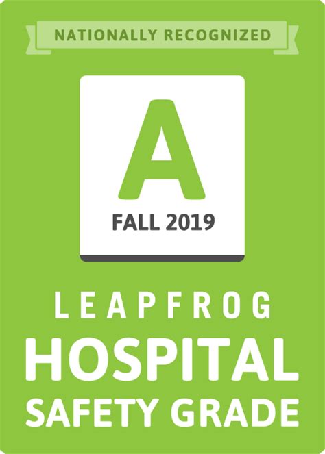 OCH Nationally Recognized With An A For The Fall 2019 Leapfrog