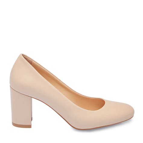 Nude Deri Kad N Topuklu Ayakkab K I Ay Q C Tergan