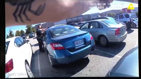 The Moment Officers Fired Shots At Christian Parkers Vehicle Fairfax