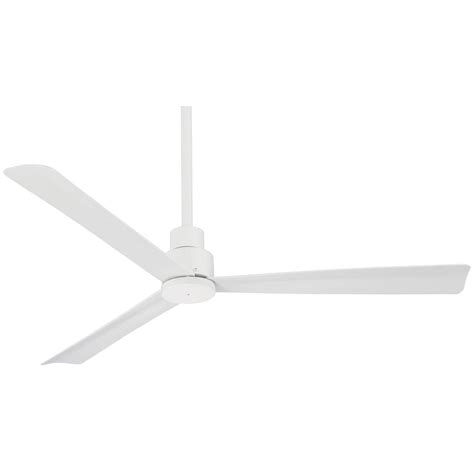 Minka Aire Simple 52 In Indooroutdoor Flat White Ceiling Fan With