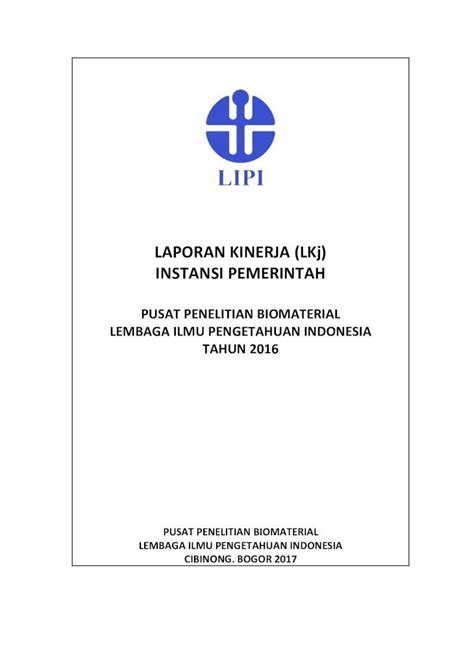 Pdf Laporan Kinerja Lkj Instansi Pdf Filelaporan Kinerja Lkj