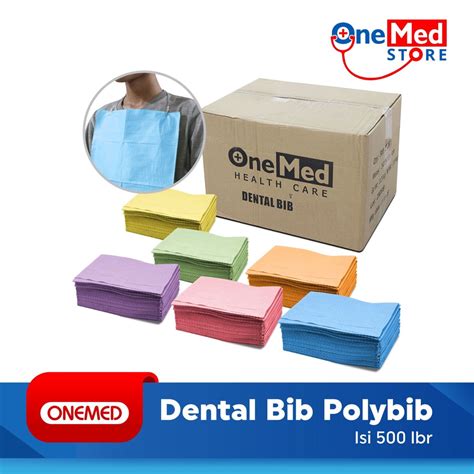 Jual Dental Bib Polybib Pak Isi Lbr Onemed Shopee Indonesia