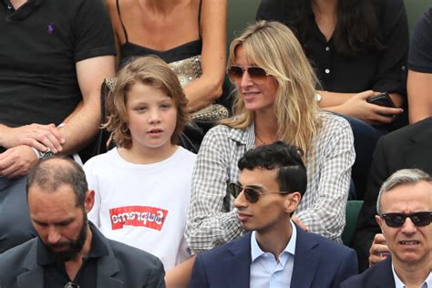 Photo Sarah Lavoine Et Son Fils Roman Dans Les Tribunes Des