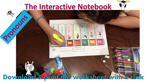 Pronouns An Interactive Notebook Activity Youtube