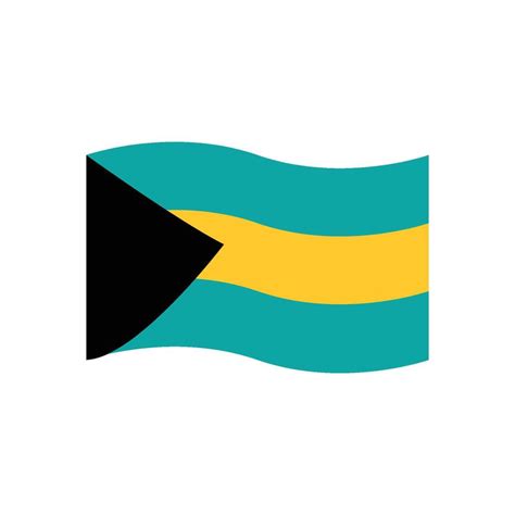 Bahamas Flag Icon Vector 40974059 Vector Art At Vecteezy