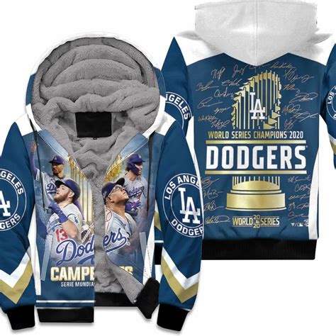 Los Angeles Dodgers Campeones Serie Mundial Mlb 2020 Fleece Hoodie Model a6687 - Dodgersfanstore.com