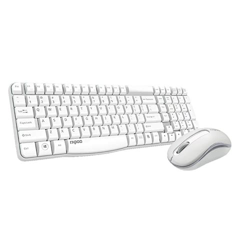 RAPOO Wireless Optical Keyboard Mouse X1800S WHITE Combo PCC COMPUTERS