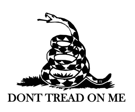 Dont Tread On Me Gadsden Flag Vinyl Decal Etsy