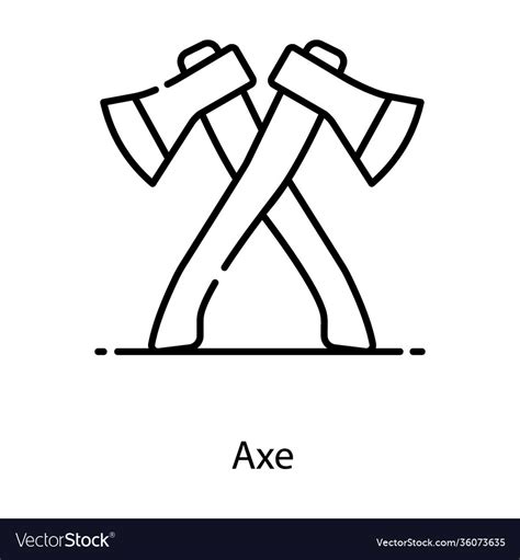 Axe Royalty Free Vector Image Vectorstock