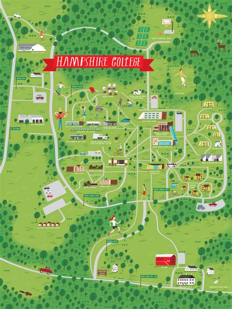 Simmons College Campus Map – Map Vector