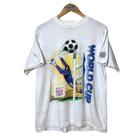 90s Vintage Worldcup Usa 94 Football T Shirt Depop