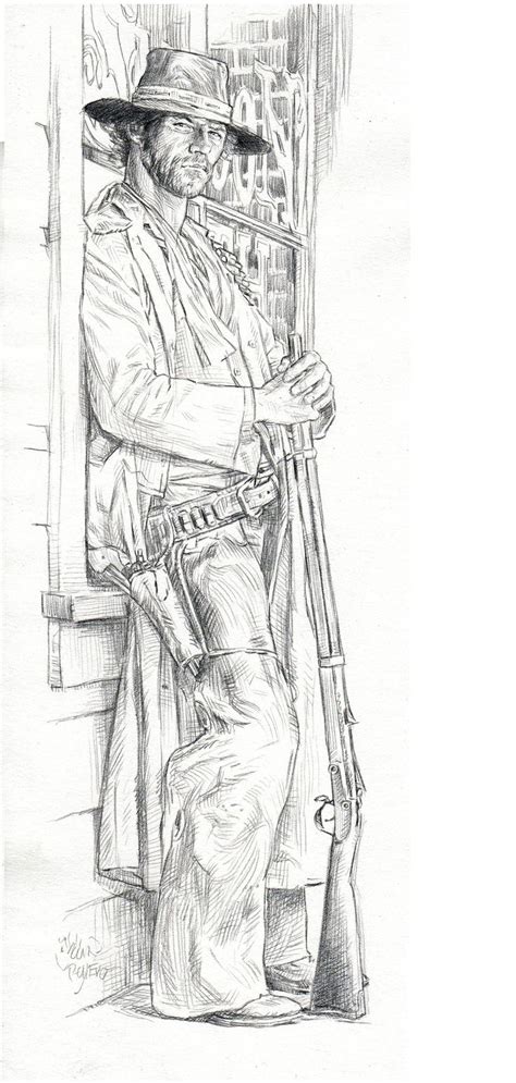 A Cowboy With Attitude Cowboy Art Cool Art Drawings Pictures To Draw