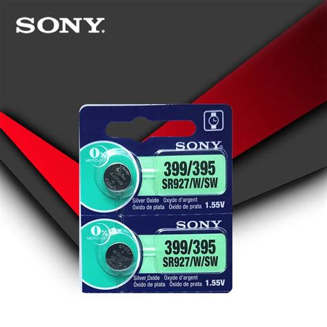 2 шт. sony 395 SR927SW 399 SR927W LR927 AG7 1,55 V батарея для часов ...