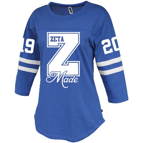 Zeta Phi Beta Vintage Stripe Jersey Letters Greek Apparel Black Greek