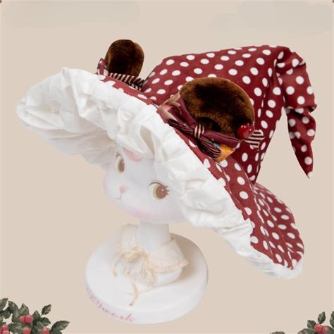 Little Bear Hat Collection Red Polka Dot Mushroom Hat