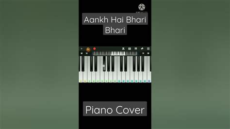 Aankh Hai Bhari Bhari Piano Cover Kumar Sanu Shorts Kumarsanu Hindisong Bollywoodsongs