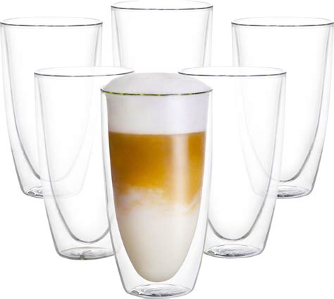 Swanza Lofty Latte Dubbelwandige Koffieglazen Latte Macchiato