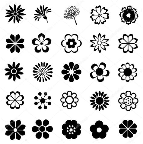 Flower Vector Set — Stock Vector © Chartcameraman 40503469