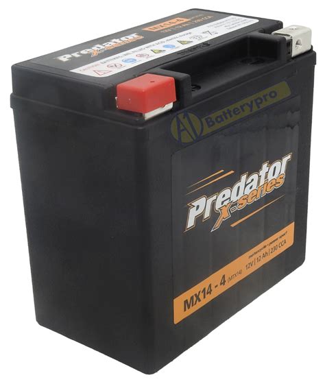 Mx Mx Volt Cca Ah Predator X Series Agm Battery Lhp