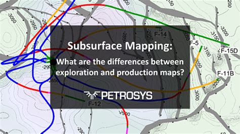 Subsurface Mapping Exploration And Production Maps Petrosys