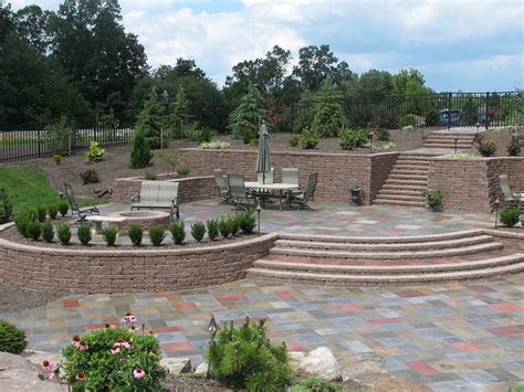 Creative Outdoor Stairs Options Using Allan Block Retaining Walls