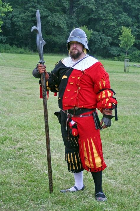 Landsknecht With Halberd Historical Costume Arms And Armour